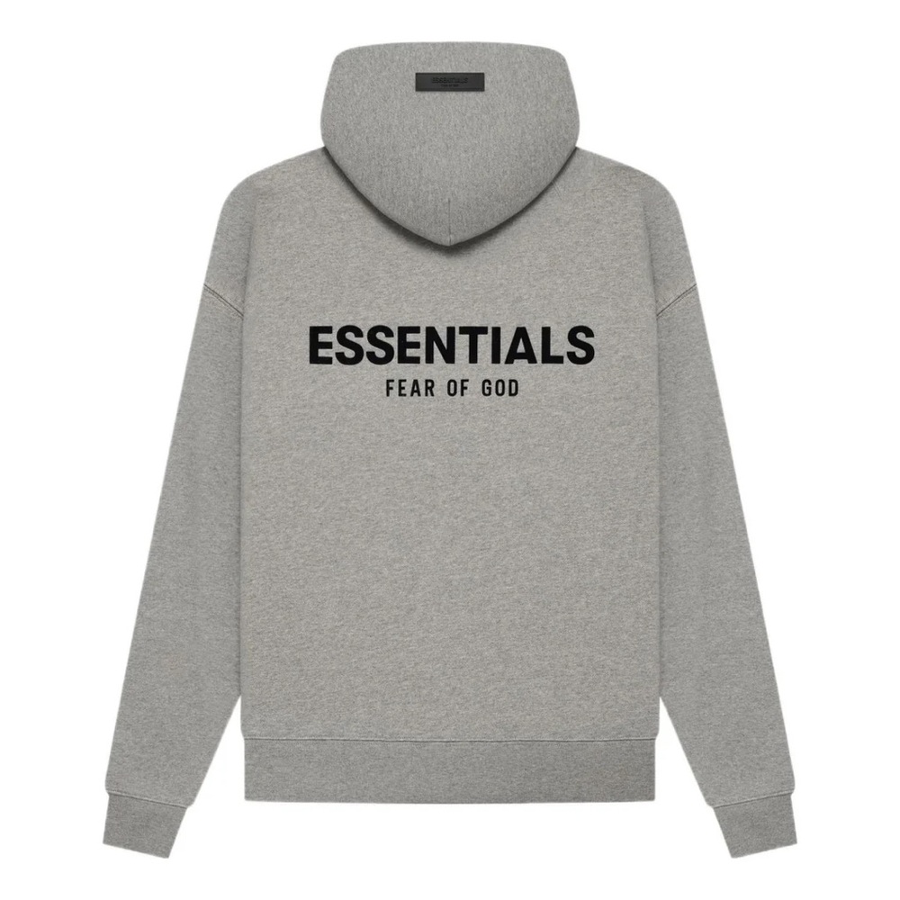 Essentials Dark oatmeal Gray Hoodie